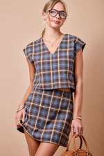 Rivers Plaid Skirt