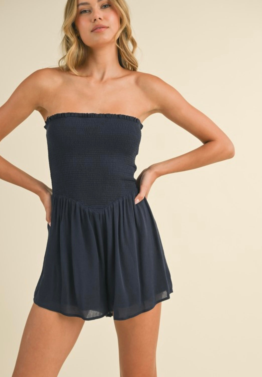 Smocked Tube Romper