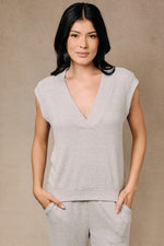 Boucle Knit Vest Top