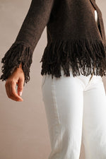 Fringe Trimmed Cardigan