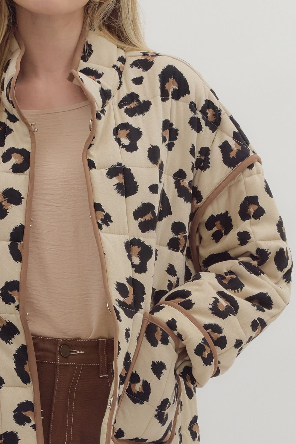 Quilted Leopard Jacket