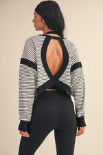 Stripe Cut-Out Top