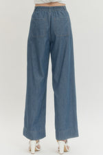 Denim Wide Leg Pants