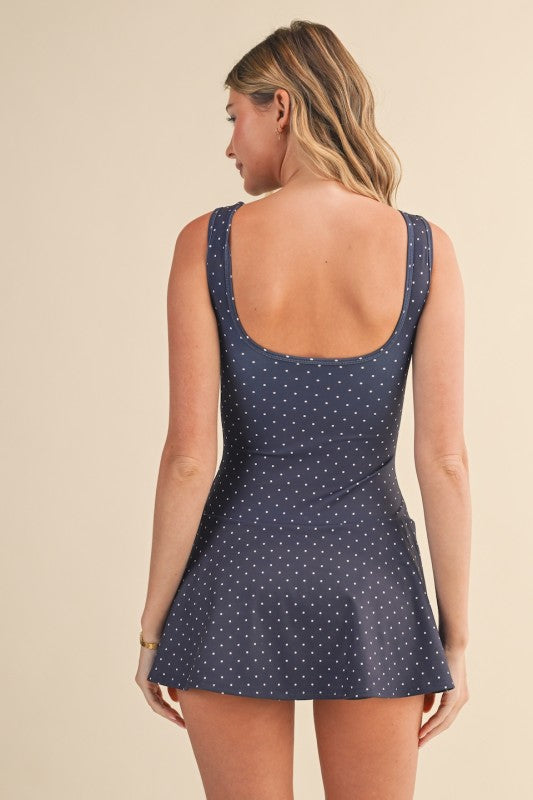 Polka-Dot Athletic Dress