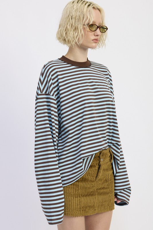 Striped Oversize Top