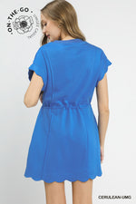 Scallop Hem Dress