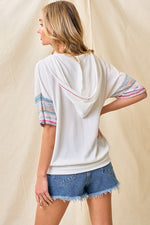 Fun Ribbed Hoodie