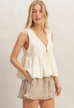 Christia Lace Trim Top