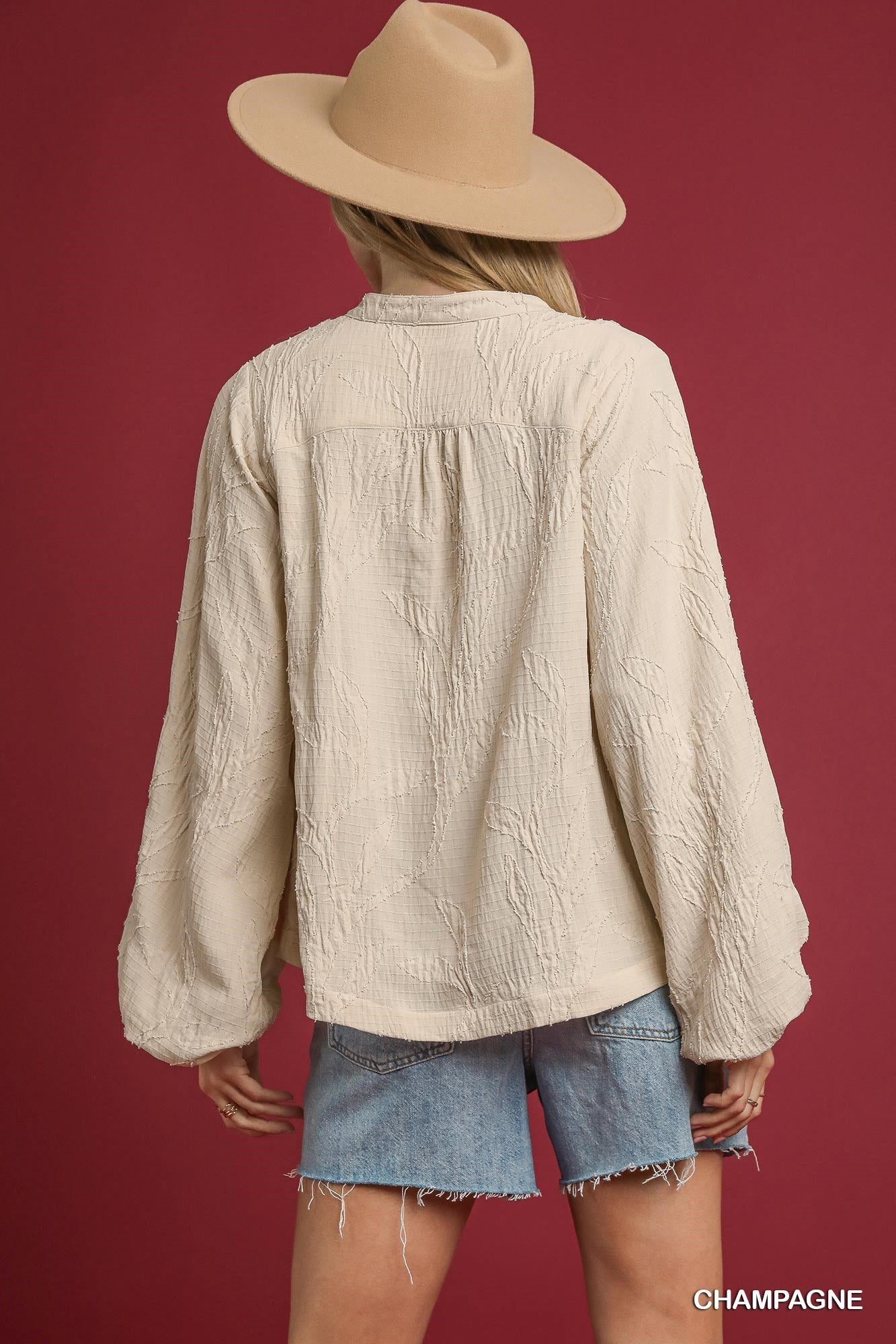 Textured Jacquard Top