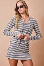 Taylor Stripe Cardigan