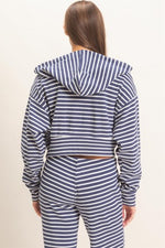 Waffle Stripe Hoodie