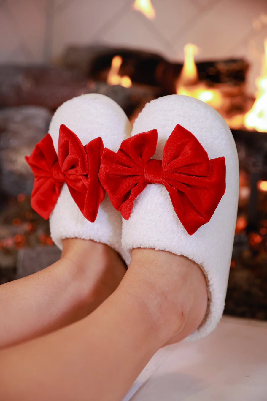 Cozy Bow Slippers