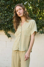 Pinstripe Linen Shirt