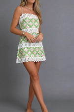 Geometric Linen Dress