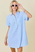 Striped Seersucker Dress