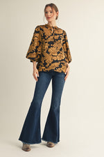 Floral Peasant Top