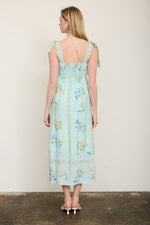 Sage Empire Waist Midi Dress