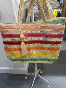 Striped Jute Bag