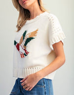 Short Sleeve Duck Sweater