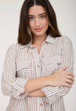 Striped Collared Shirt