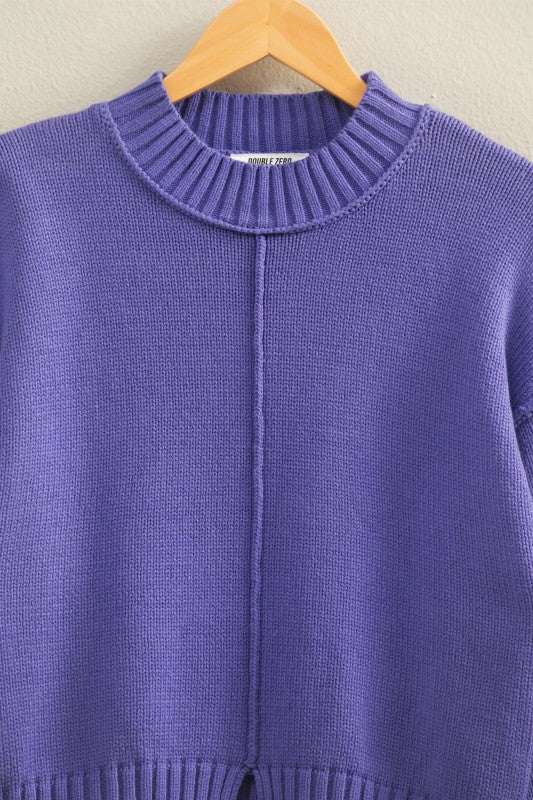 Split Front Sweater
