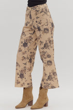 Floral Mid Rise Pants