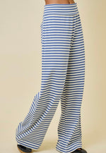 Striped Fold Over Sweatpants