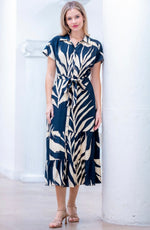 Palm Print Dress