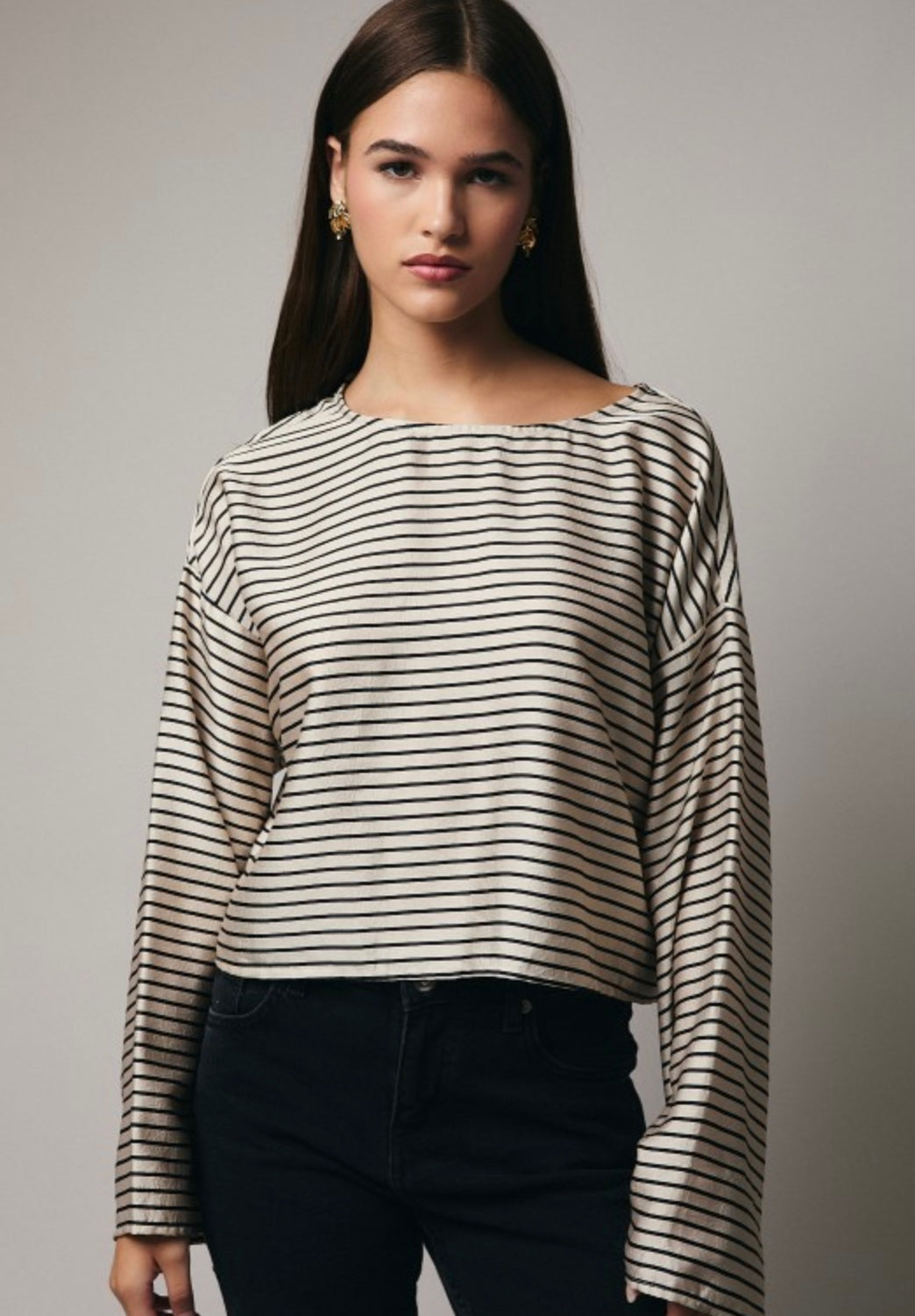 Champagne Stripe Blouse