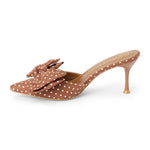 Goldie Polka Dot Heeled Mule