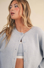 Blue Cardigan Sweater