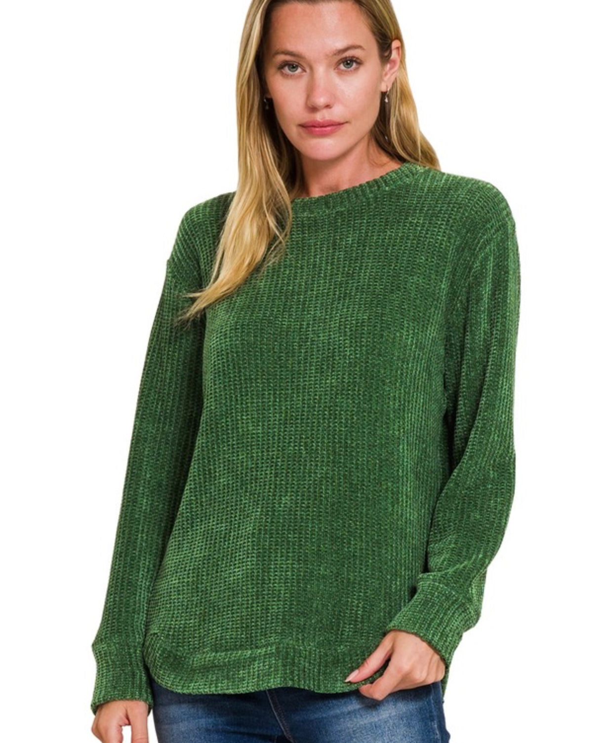 Chenille Waffle Sweater