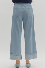 Cuffed Stripe Pants