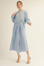 Short Sleeve Knot Sweater