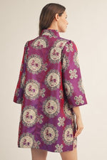 Oriental Jacquard Dress