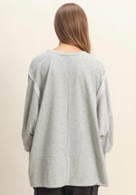 Gray Contrast Pullover