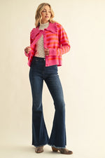 Peter Pan Striped Cardigan