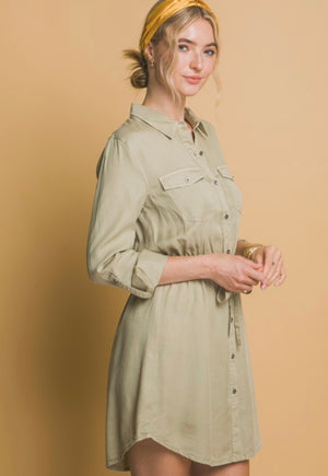 Tencel Tie Dress