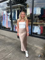 Taylor Satin Maxi Skirt