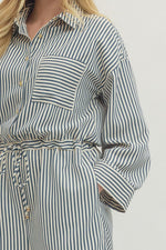 Cassie Striped Romper