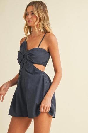 Linen Flower Jumpsuit