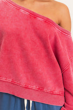 Off Shoulder Sweatshirt