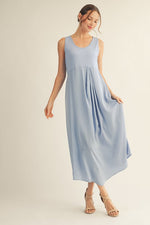 Front Pleated Midi