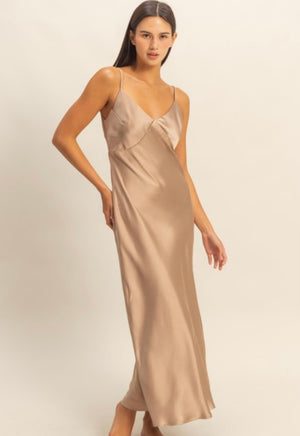 Satin Midi Dress