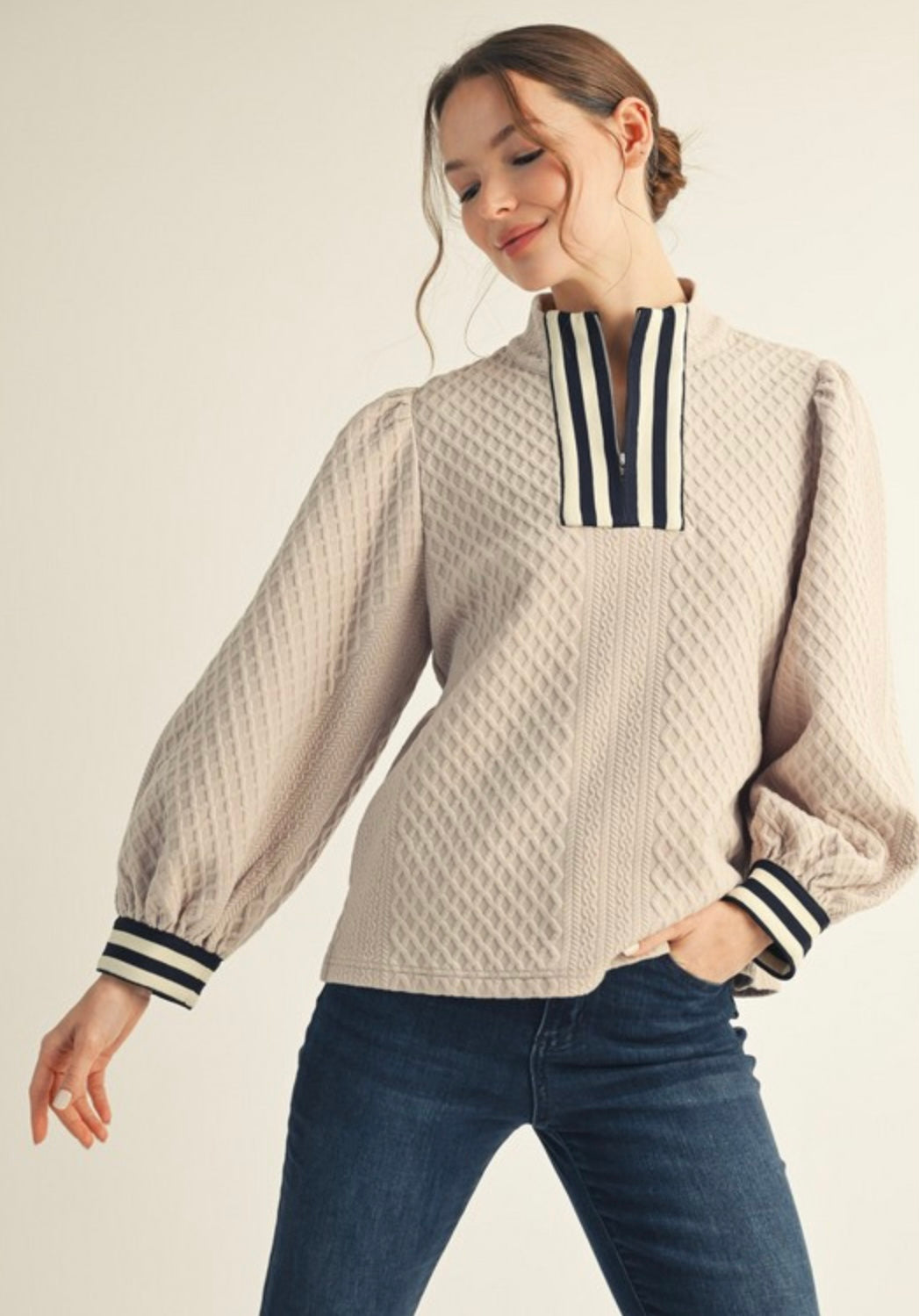 Julia Textured Top