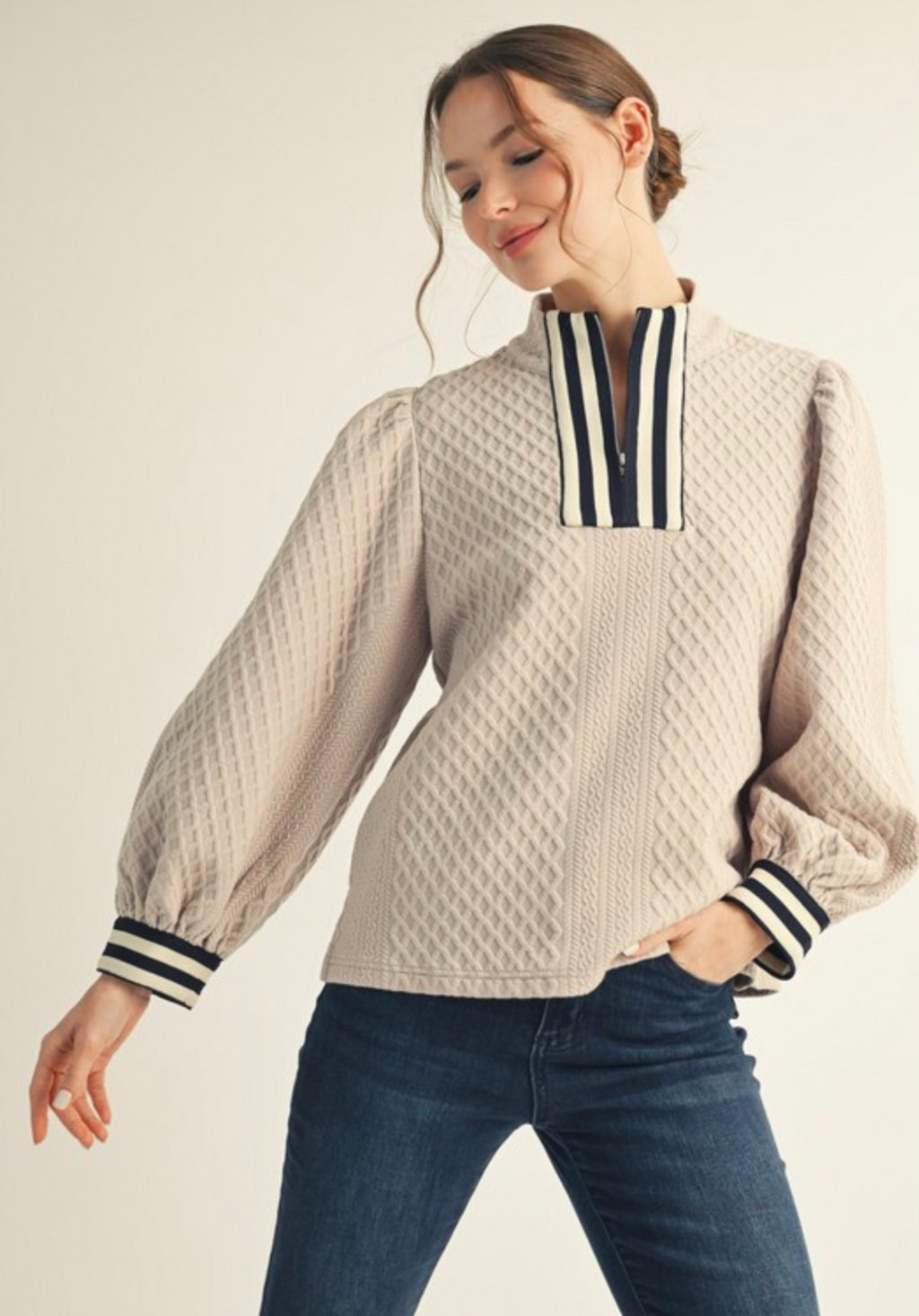Julia Textured Top