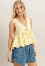 Christia Lace Trim Top