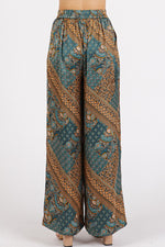 Satin Paisley Pants