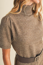 Belted Sweater Dress