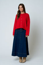 Exposed Seam Cardigan